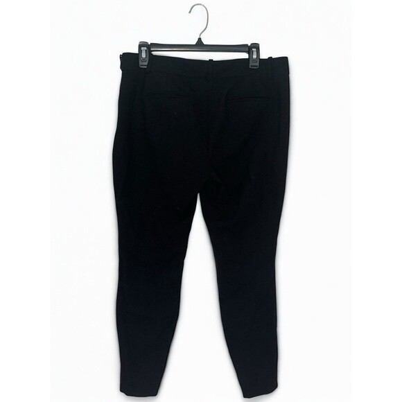 J Crew Minnie Pants Womens 8 Black Mid Rise Straight Leg Workwear Office Wool - Picture 5 of 16